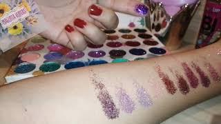 Swatches "Splash of glitter 2" de Beauty creations ORIGINAL!!