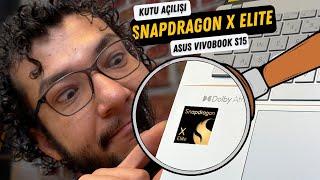 SNAPDRAGON İŞLEMCİLİ LAPTOP OFİSTE! | ASUS Vivobook S15 Kutu Açlışı ve İlk Bakış