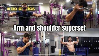 day #10 of the cut | Arm and Shoulder day superset