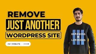 How To Remove Just Another Wordpress Site Text 2024 | Change WordPress Tagline