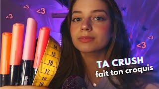 Ta crush se met en groupe de dessin avec toi, vous avez 20min. (c'est un rp vraiment) | ASMR