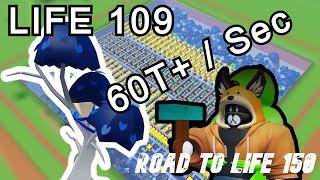 MEGA TREE FARM 60T/SECOND!!! Block Tycoon Speedrun! LIFE 109! Road to Life 150 (BLOCK TYCOON)