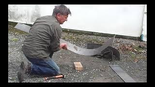 How to create corten curved edging on site