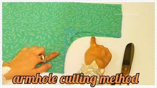 sleeves armhole cutting | perfect armhole | moda cutting | armhole cutting tips for suit