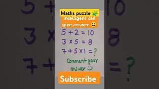 Maths puzzle # puzzle #shortfeed #maths #mathstricks