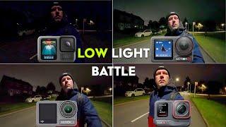 Action Camera Low Light Battle - Ace Pro/GoPro 13/Action 5 Pro/Action 4