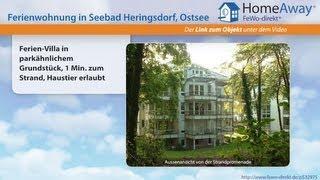 Usedom: Ferien-Villa in parkähnlichem Grundstück, 1 Min. zum Strand - FeWo-direkt.de Video