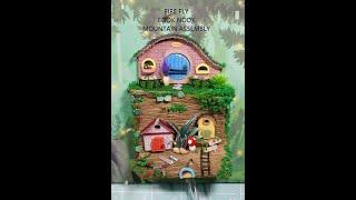 DIY Book Nook Kit Series Fire Fly Forest Craft Kit P10/3D Miniature Doll House Mountain Assembly