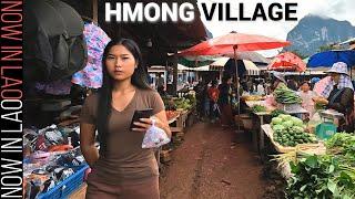 Hmong Village Market in Rural Laos | Now in Lao
