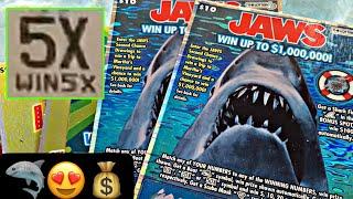 5X WIN! JAWS & 50TH ANNIVERSARY MASSACHUSETTS LOTTERY TICKETS!