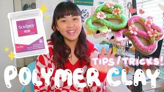 Polymer clay tips from a polymer clay artist  studio vlog 