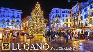 LUGANO Switzerland The Most Enchanting Christmas walk 4K 50p