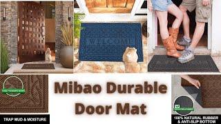 Mibao Durable Door Mat/Amazon com/ Heavy Duty Rubber Doormats/ Welcome Mats/ Indoor Outdoor/ Non S