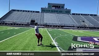 Amir Hamed 2022 College Station Training Camp