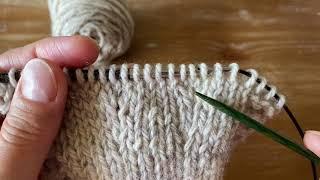Inv-D (invisible double increase) vs. DLI (double lifted increase) - knitting tutorial