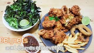 Beignets aux Legumes et Crevettes