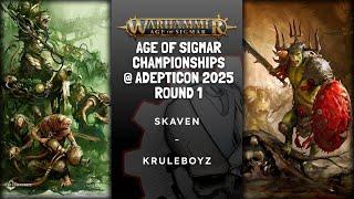 Adepticon AoS Champs Live Stream - Day 1 Game 1