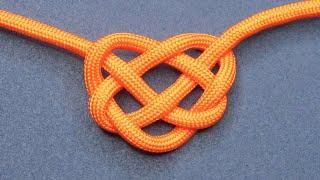 How to tie the Celtic Heart knot for begginers. The Celtic Heart paracord knot diy tutorial.