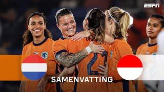  ORANJEVROUWEN BOEKEN GROOTSTE OVERWINNING OOIT!  | Samenvatting Nederland - Indonesië (vrouwen)