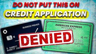 Never Write This On Business Credit Card Applications (2025) | business funding hack