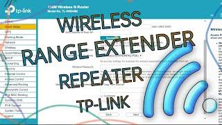 TP-Link Router Wireless Range Extender / Wireless Repeater full setup