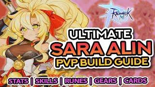 SARA ALIN DPS Build Guide for PVP ~ Stats, Skills, Runes, Gears, Cards, and MORE!!