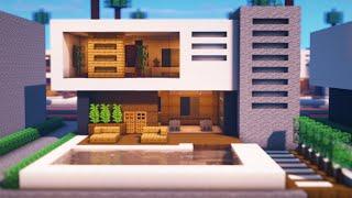 Minecraft - Minimalist Modern House Tutorial!