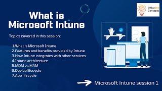 What is Microsoft Intune | Microsoft Intune Architecture | What is MDM and MAM