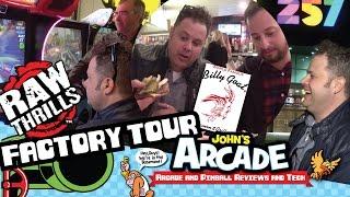 Raw Thrills Arcade Game Factory Tour, 257 Arcade Tour, and Billy Goat Tavern Review Chicago