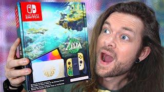 UNBOXING the ZELDA: Tears of the Kingdom OLED Nintendo Switch!