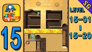 Mine Rescue! - Gameplay Walkthrough (Level 15-01 — 15-20) | Snack Game