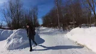 Прогулка по Архангельску. От Талаг до Дачной по речкам. 23.03.2025