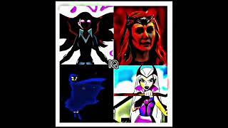 Gwen & Raven VS Scarlet Witch & Charmcaster#ben10#dc#marvel#mcu#shorts