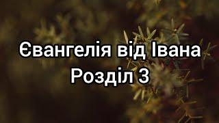 Євангеліє від Івана. Розділ 3. Біблія Сучасний переклад (переклад Рафаїла Турконяка, 2020)