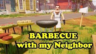 Having a BARBECUE with my Neighbor