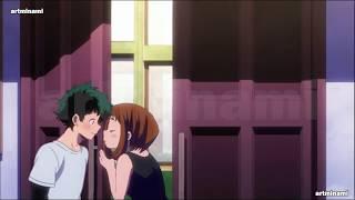 Midoriya x Uraraka KISS Scene: My Hero academia 4x1 English Dub