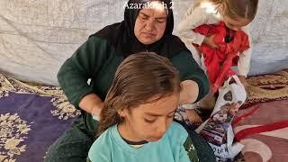 arrest of the rapist woman by the police in a nomadic conflict with the nomadic grandmother