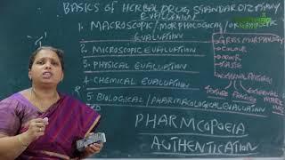 BSMS  | Maruthuva Thavara Iyal  | Basics of Herbal Drugs Standardization  |  S S M C