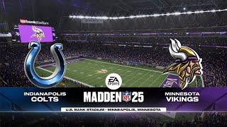 Colts vs Vikings Week 9 Simulation (Madden 25 PS5)