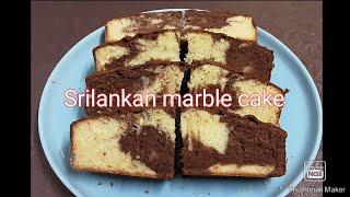 Srilankan marble cake ( butter and chocolate cake )