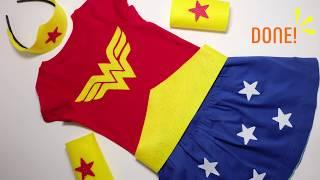 How-To: Kids Wonder Woman Costume DIY (No Sewing Required!)