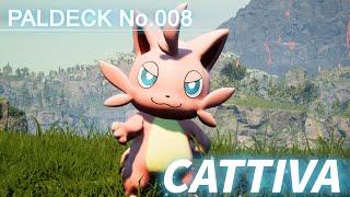 Paldeck | No.008 CATTIVA - Palworld | Gameplay | Pocketpair