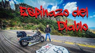 EL ESPINAZO DEL DIABLO on my Harley Davidson and its thousand curves