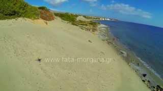 Aerial video of Orthi Ammos beach in Frangokastello, Dji Phantom + GoPro.