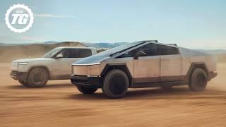 Tesla Cybertruck vs Rivian R1T: Off-Road Drag Race!