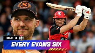 Every LAURIE EVANS SIX In The Big Bash! | #BBL