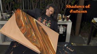 Shadows of Autumn Huge 24x36 Acrylic Bold Autumn Palette Flip Cup!