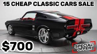 15 Classic Cars Selling Incredibly Cheap RIGHT NOW! Hidden Gems in the Garage!