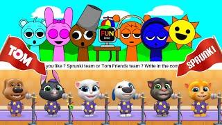 SPRUNKI vs TOM FRIENDS - Incredibox Sprunki - My Talking Tom Friends