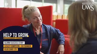 Help to Grow: Management Alumni at University of the West of Scotland | Lesley Compston of KLAS Care